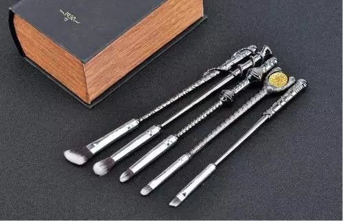 5 Piece Harry Potter Magic Wands Makeup Brush Set