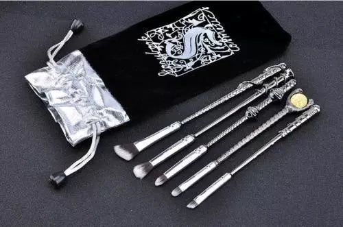 5 Piece Harry Potter Magic Wands Makeup Brush Set