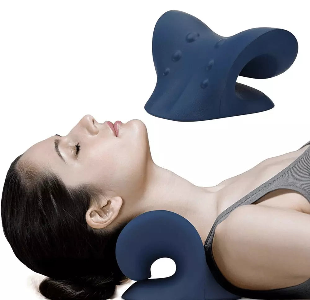 Neck Stretcher Cervical Chiropractic Traction Device Pillow for Pain Relief