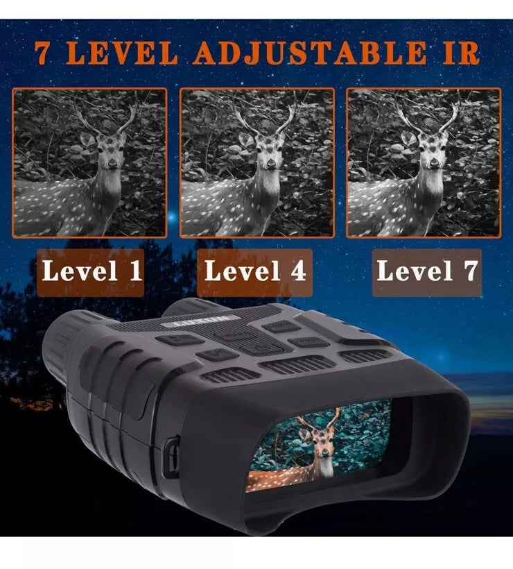 Digital Night Vision Binoculars With 32GB For Viewing Up To 984ft In The Dark With 2.31" LCD Screen Takes Photos & Video Recording