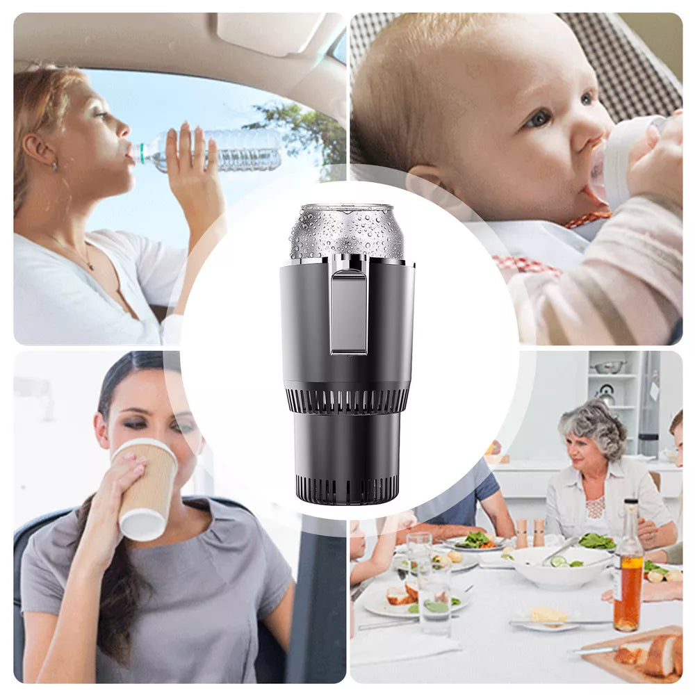 2-in-1 Car Cup Cooler Warmer Smart Car Cup Mug Holder Auto Tumbler Holder