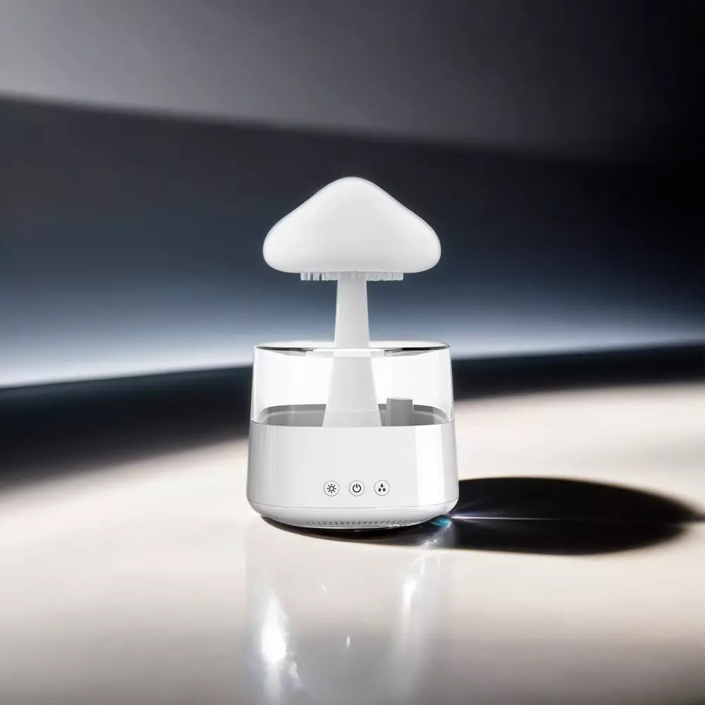 Mushroom Lamp and Humidifier | 2-in-1 Rain Cloud Diffuser for Relaxation and Comfort