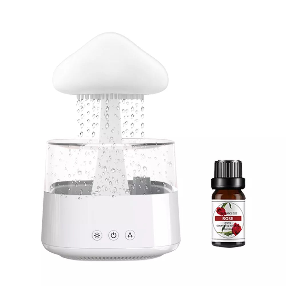 Mushroom Lamp and Humidifier | 2-in-1 Rain Cloud Diffuser for Relaxation and Comfort