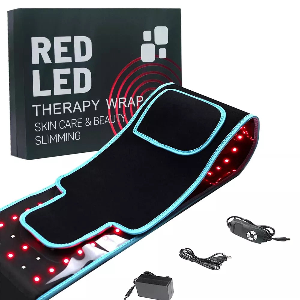 Back belt Red &Infrared LED Light Therapy Belt 850nm 660nm Back Pain Relief Wrap Burn Fat Wrap Slimming Machine Waist Heat Pad Full