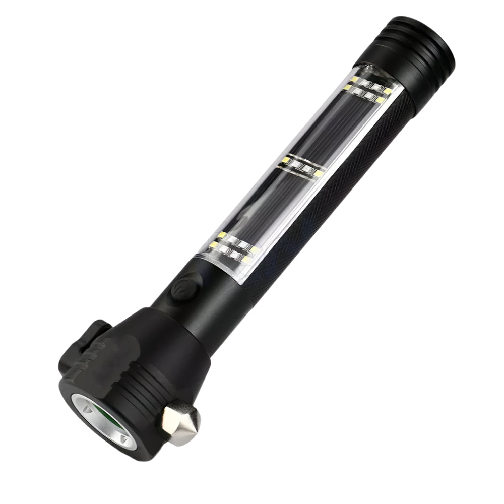 Roadside HERO ™ 9-IN-1 Multi-Function Flashlight / Survival Tool / Power Bank / Solar & USB