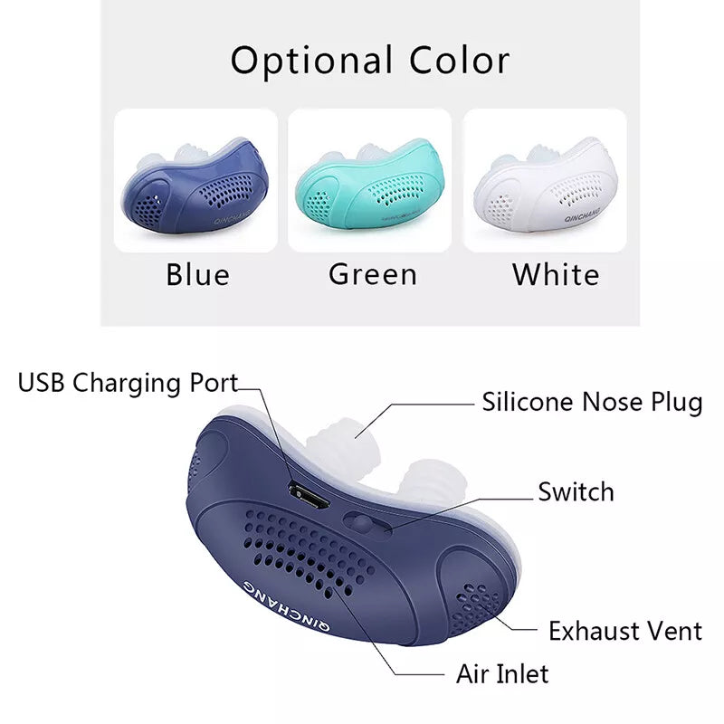 Anti-Snoring Device – USB Rechargeable & Comfortable Fit
