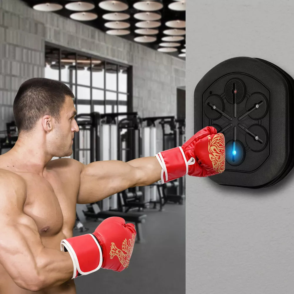 Music Boxing Machine – Interactive Bluetooth Punch Trainer with LED & App Support