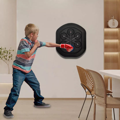 Music Boxing Machine – Interactive Bluetooth Punch Trainer with LED & App Support