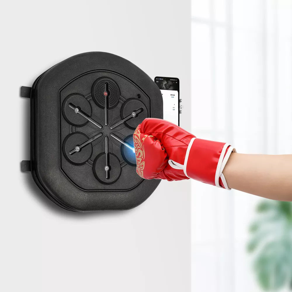 Music Boxing Machine – Interactive Bluetooth Punch Trainer with LED & App Support