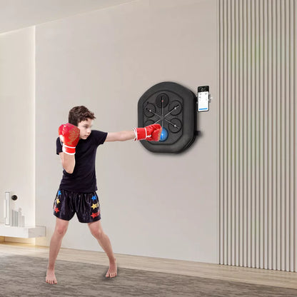 Music Boxing Machine – Interactive Bluetooth Punch Trainer with LED & App Support