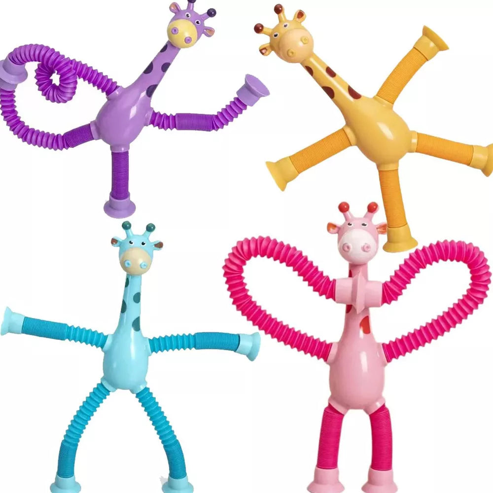 Telescopic Suction Cup Giraffe Toy