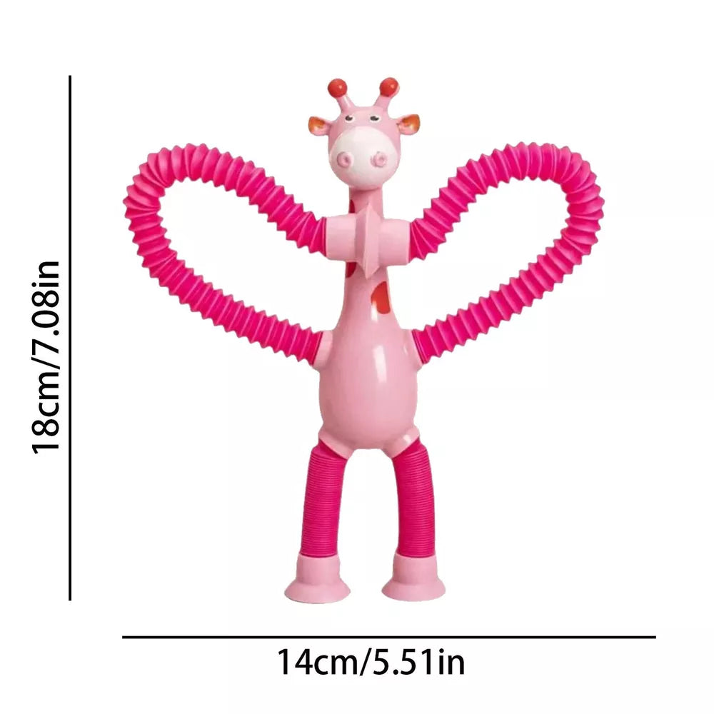 Telescopic Suction Cup Giraffe Toy