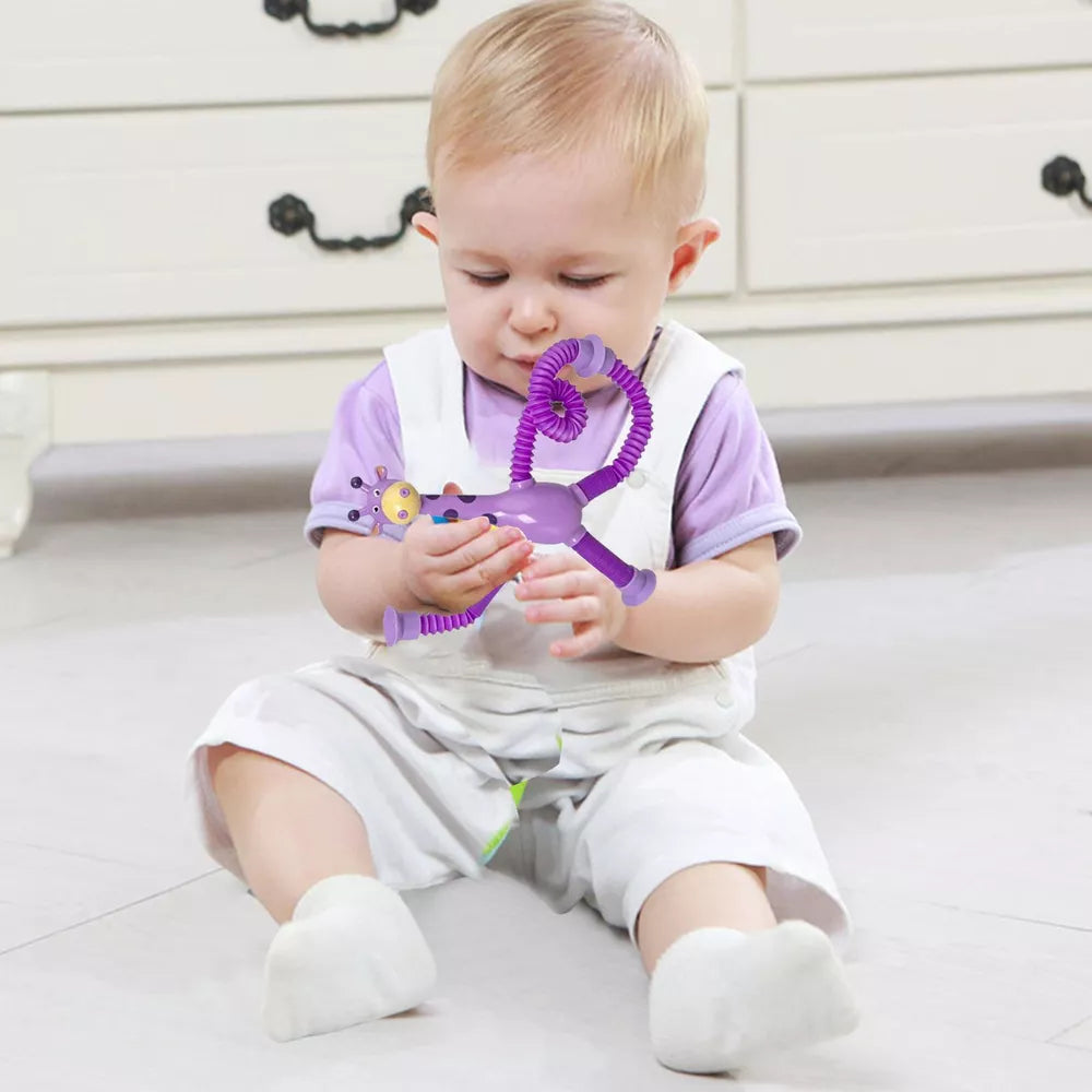 Telescopic Suction Cup Giraffe Toy