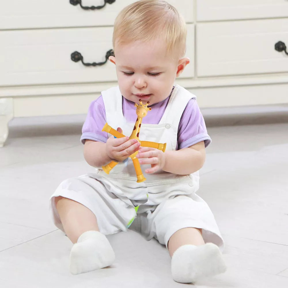 Telescopic Suction Cup Giraffe Toy