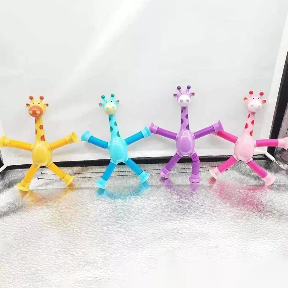 Telescopic Suction Cup Giraffe Toy