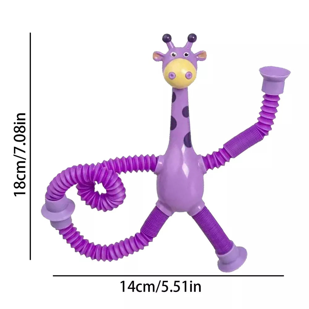 Telescopic Suction Cup Giraffe Toy
