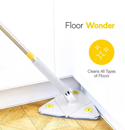 360° Rotatable Adjustable Triangle Cleaning Mop Cleaner