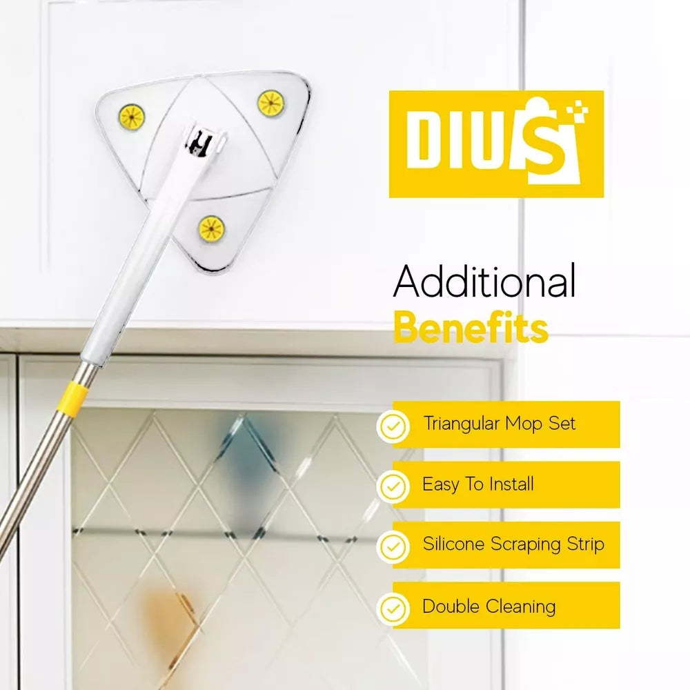 360° Rotatable Adjustable Triangle Cleaning Mop Cleaner