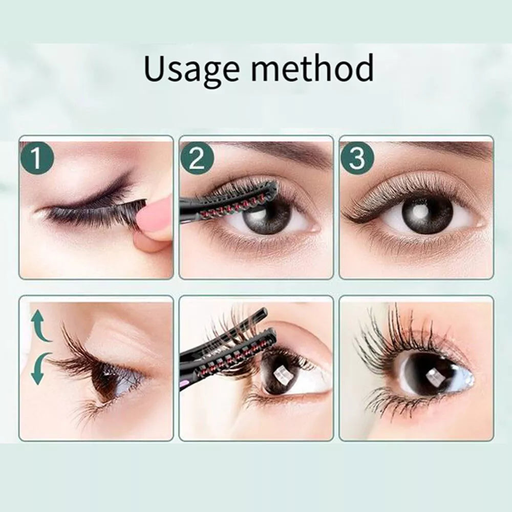 Compact Heated Beauty Eyelash Curler