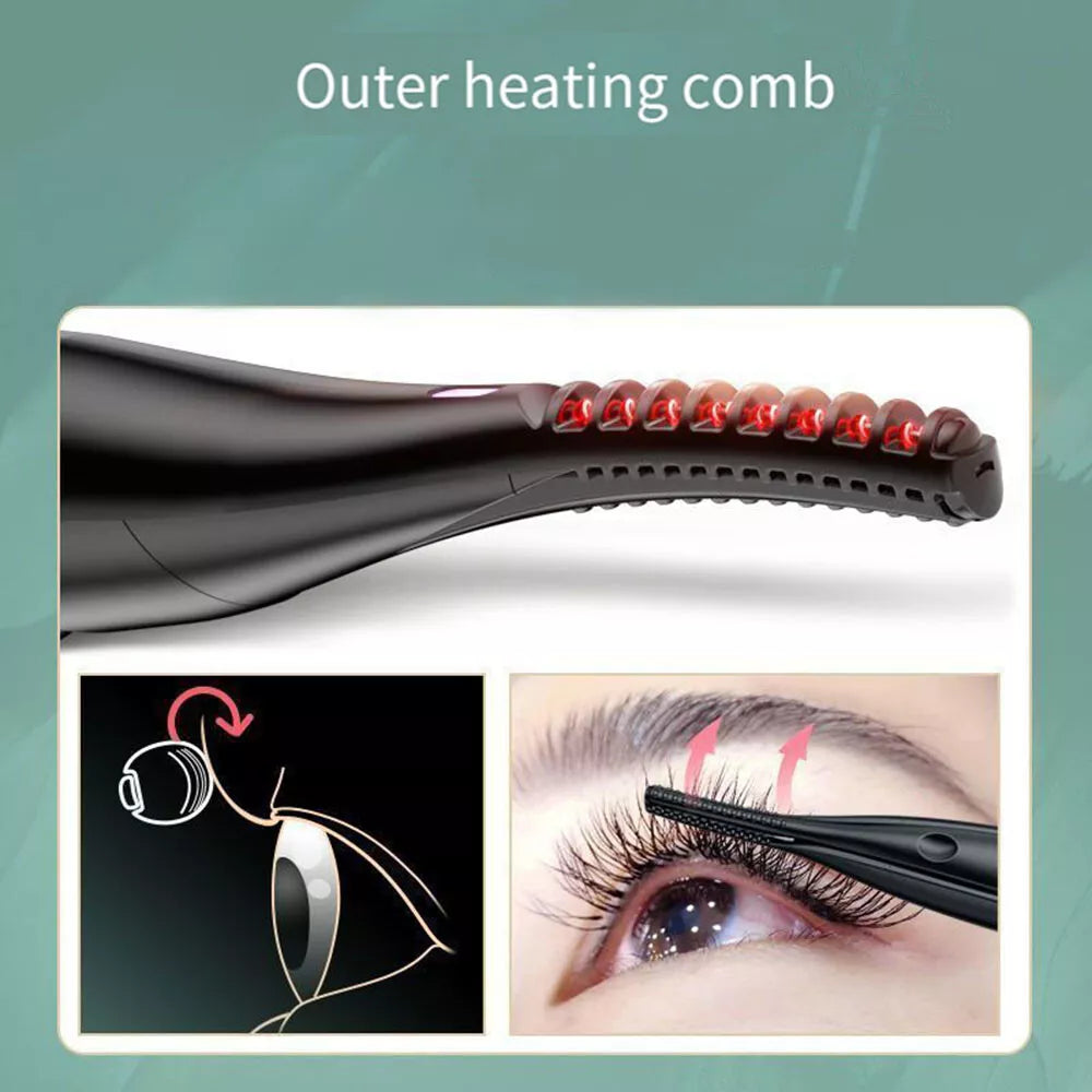 Compact Heated Beauty Eyelash Curler