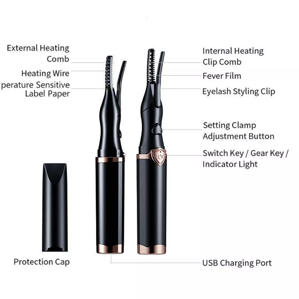 Compact Heated Beauty Eyelash Curler