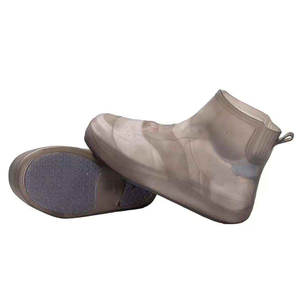 Waterproof Silicone Shoe Cover High Top Rain Boots Cover Non-slip Shoes Protector Outdoor Reusable Thickened Footwear