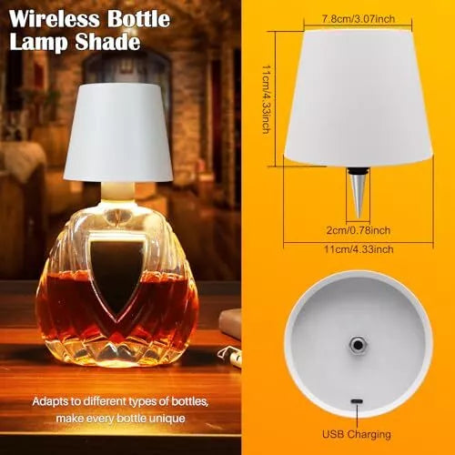 Rechargeable Wine Bottle Table Lamp Head