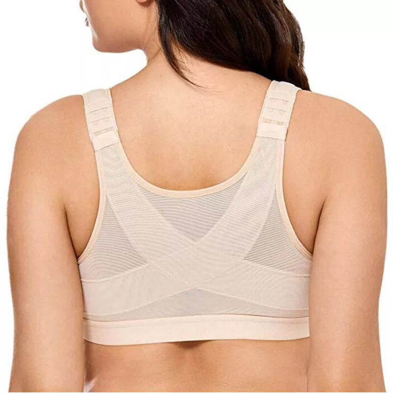 Post Surgery Recovery Bra with Posture Support - Front Closure