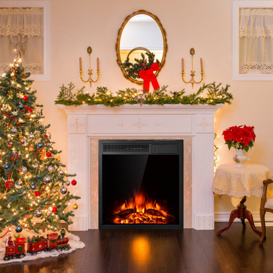 22.5 Inch Electric Fireplace Insert Freestanding and Recessed Heater - Gallery View 1 of 12