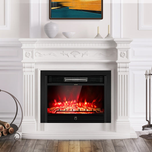 28.5 Inch Electric Fireplace Recessed with 3 Flame Colors - Gallery View 1 of 10