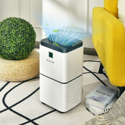 30 Pints 1500 Sq. ft Dehumidifier for Medium to Large Room with Indicator - Gallery View 1 of 13