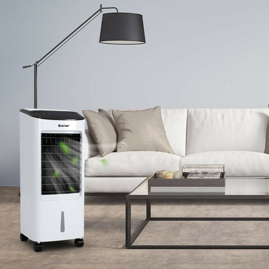 Evaporative Portable Air Cooler Fan Humidifier with Remote Control for Home and Office - Gallery View 1 of 13