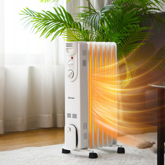 1500W Electric Space Heater with 3 Heat Settings and Safe Protection - Gallery View 1 of 11