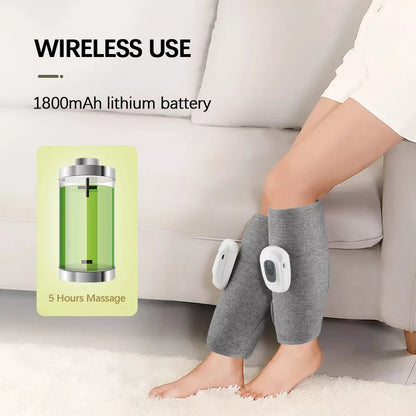 Advanced Wireless Leg Calf Massager with Full Pressotherapy