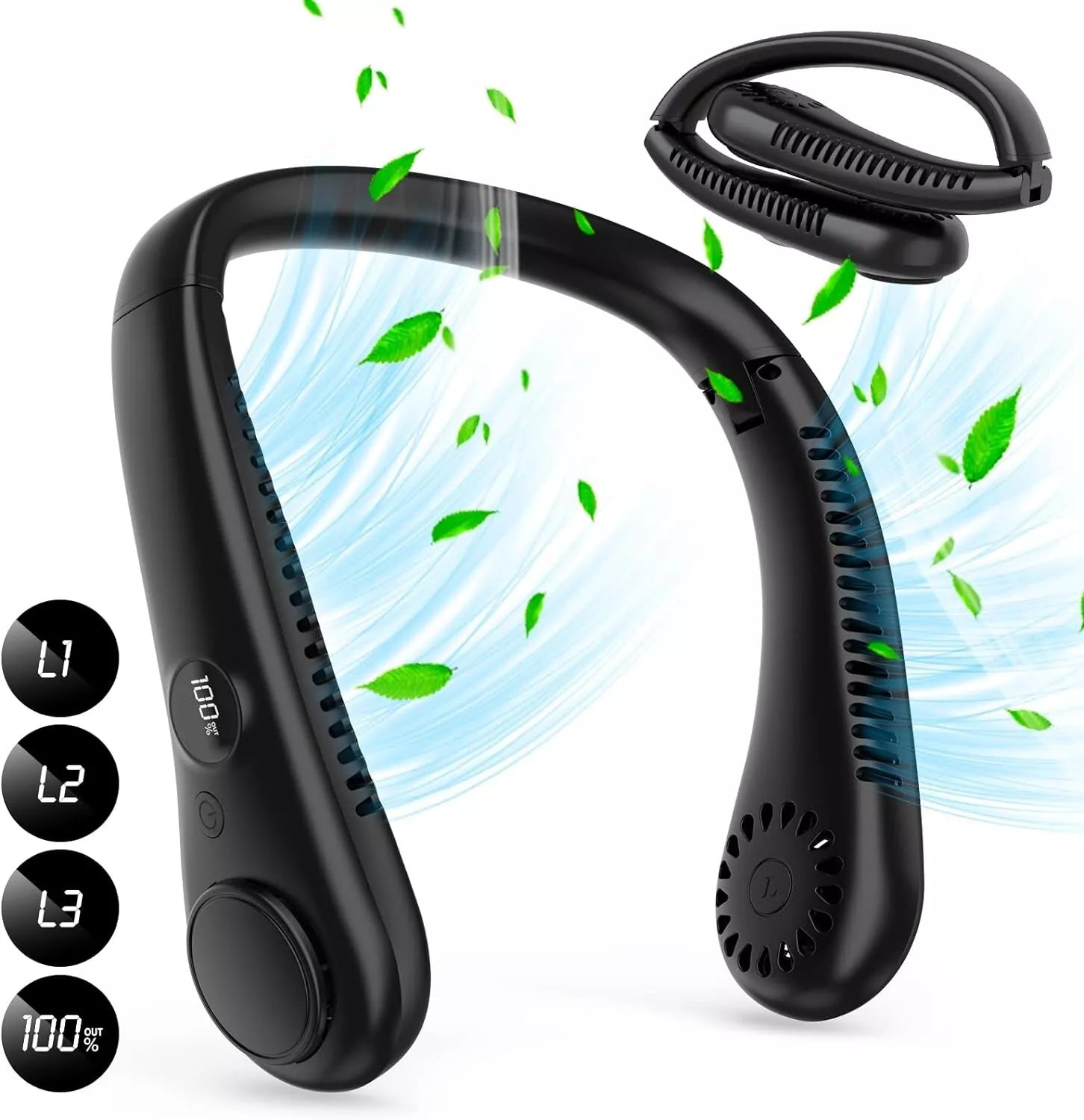 Portable Hands Free 360° Cooling Neck Fan