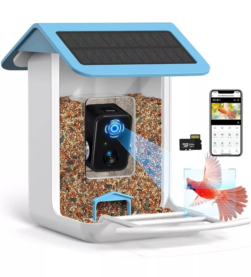 Smart Bird Feeder Camera – AI Recognition & HD Live Streaming