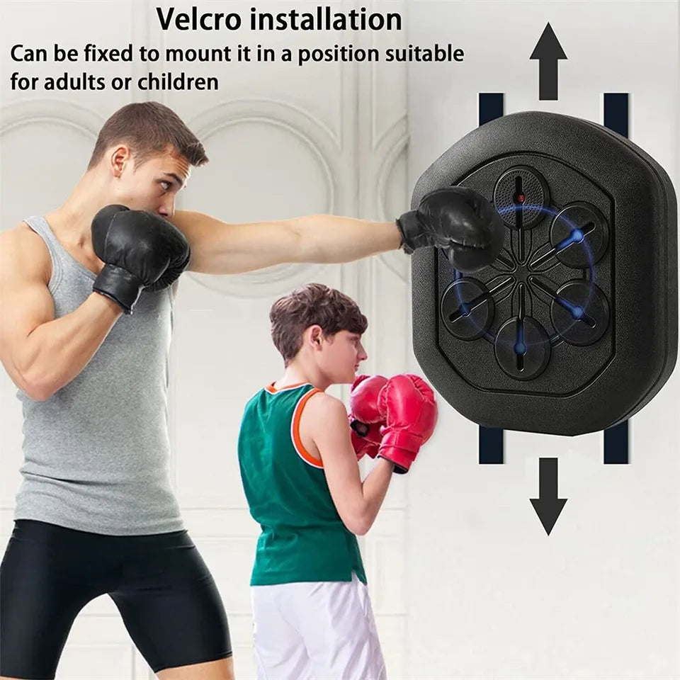 Music Boxing Machine – Interactive Bluetooth Punch Trainer with LED & App Support