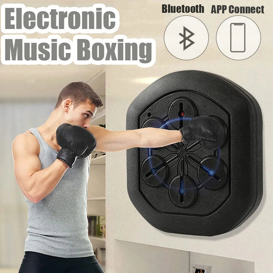 Music Boxing Machine – Interactive Bluetooth Punch Trainer with LED & App Support