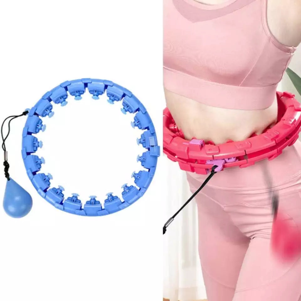 Smart Weighted Fit Hoop - 2 in 1 Fitness Massage Great for Adults and Beginners