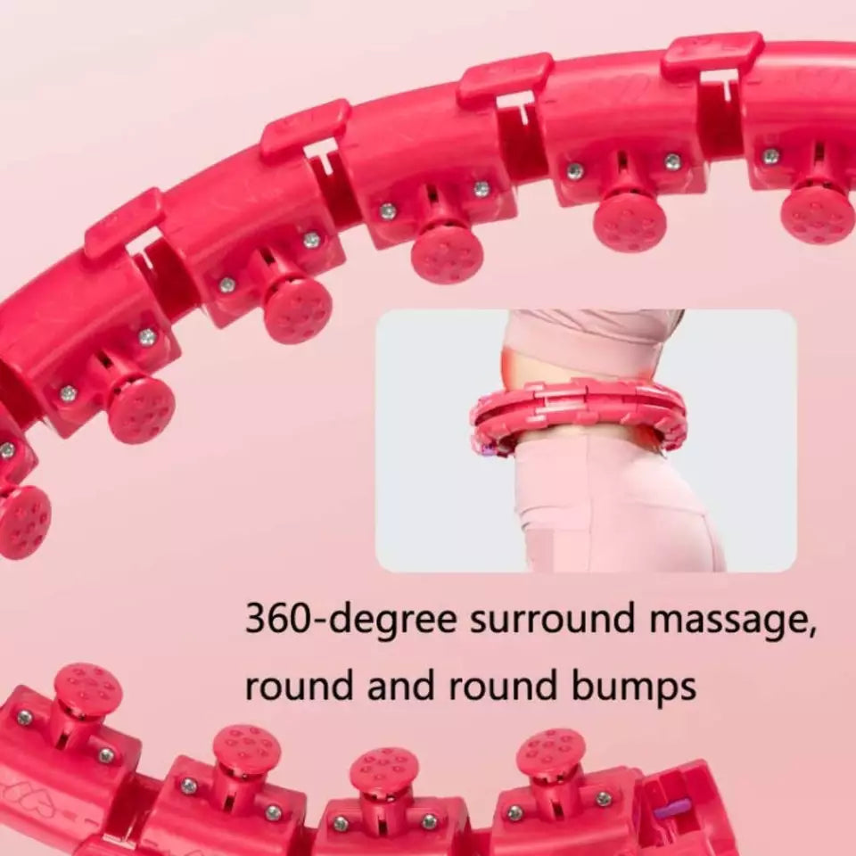 Smart Weighted Fit Hoop - 2 in 1 Fitness Massage Great for Adults and Beginners
