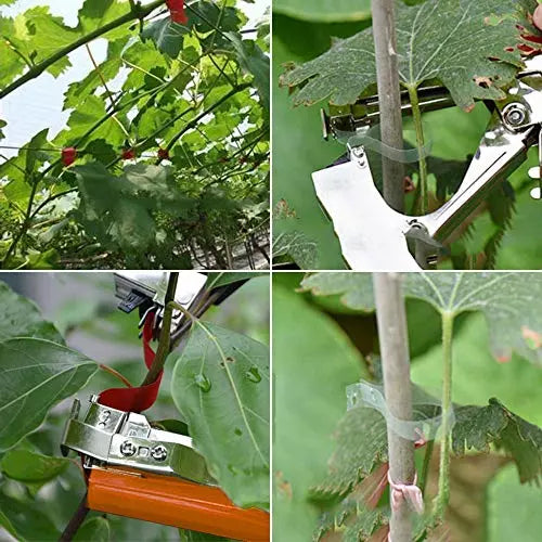Plant Upright Tying Tool - Plant Tape Gun for Grapes, Raspberries, Tomatoes and Vining Vegetables Tying Machine